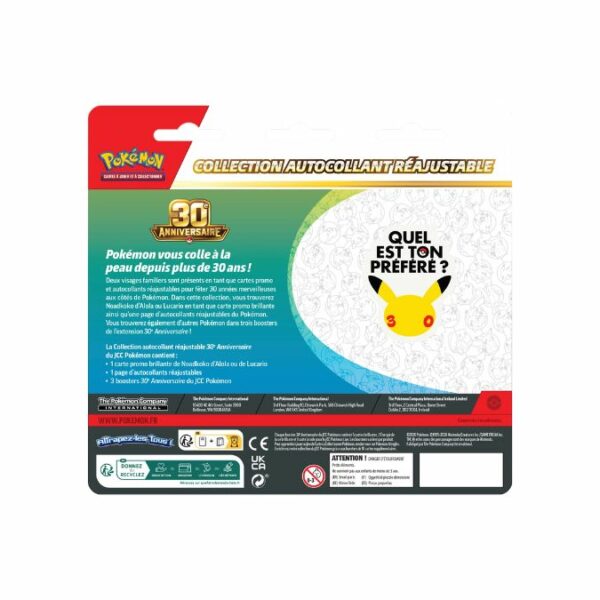 [PRECO] Pokémon Célébration 30 ans Collection Autocollant Nodkoko FR