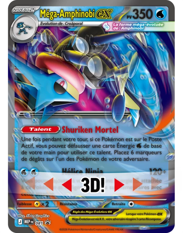 [PRECO] Pokémon Coffret Collection Premium Méga‑Amphinobi‑ex [ME04] [FR]