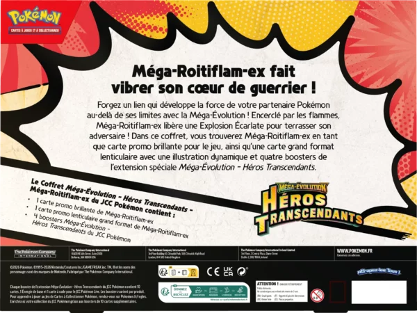 [PRÉCO] Trio de Coffrets Héros Transcendants – Méga‑Méganium‑ex, Méga‑Roitiflam‑ex et Méga‑Aligatueur‑ex [FR] [me02.5]