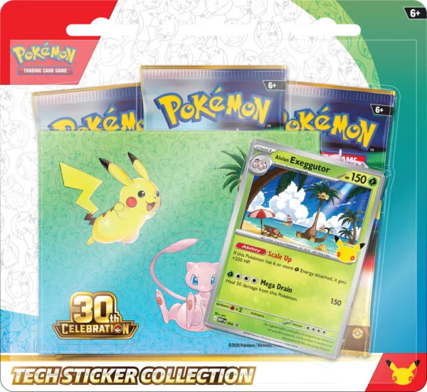 [PREORDER] Pokémon 30th Celebration Tech Sticker Collection Exeggutor [EN]