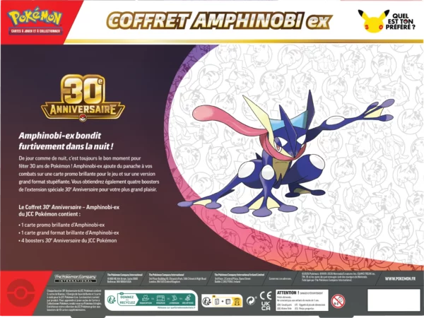 [PRECO] Pokémon Célébration 30 ans Coffret Celebration Amphinobi ex FR