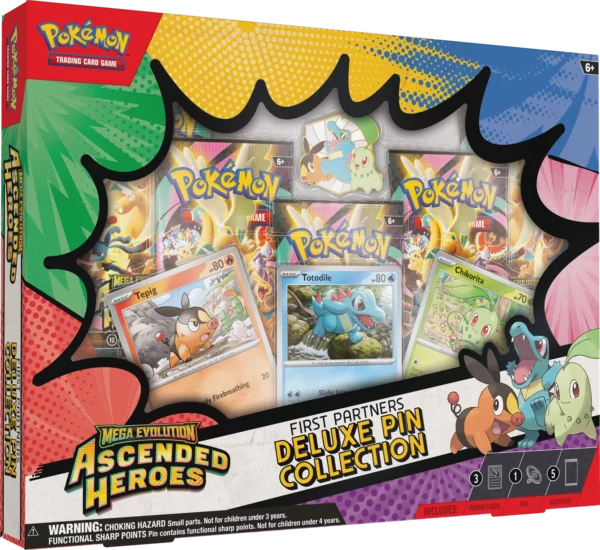 Pokémon Coffret First Partners Deluxe Pin Collection ME02.5 EN