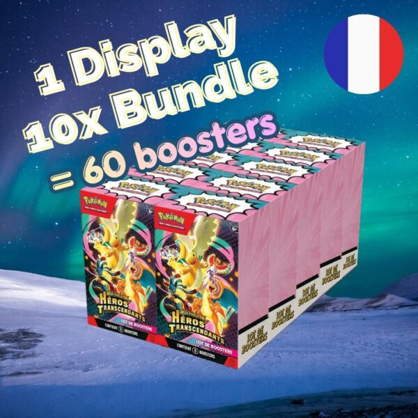 [PRÉCO] Display Scellée de 10 Booster Bundles Pokémon Héros Transcendants (60 Boosters) - [Fr] [ME02.5]