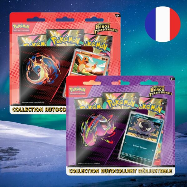 Pokemon Héros Transcendants duo de tri-pack tech sticker ME02.5 fr