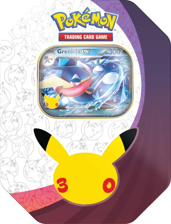 [PREORDER] Pokémon 30th Celebration ex Tin Greninja [EN]
