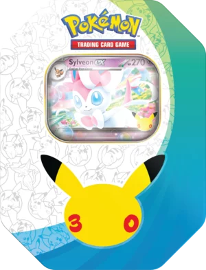 [PREORDER] Pokémon 30th Celebration ex Tin Sylveon [EN]