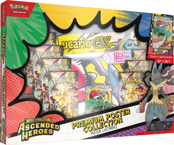 Pokémon Coffret Premium Poster Collection Mega Lucario ME02.5 EN