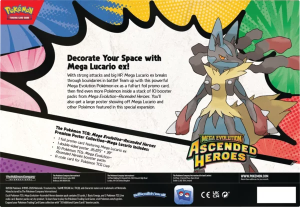 Pokémon Coffret Premium Poster Collection Mega Lucario ME02.5 EN