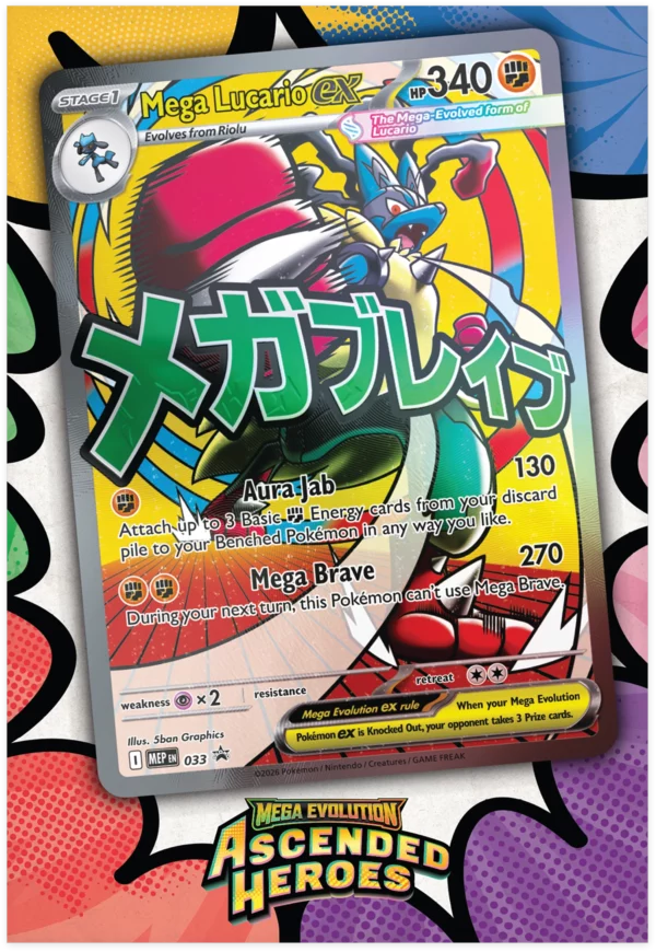 Pokémon Coffret Premium Poster Collection Mega Lucario ME02.5 EN