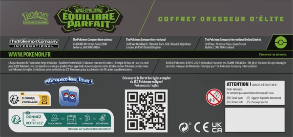 Pokémon Équilibre Parfait ETB Coffret Dresseur d'Elite [FR] [me03]