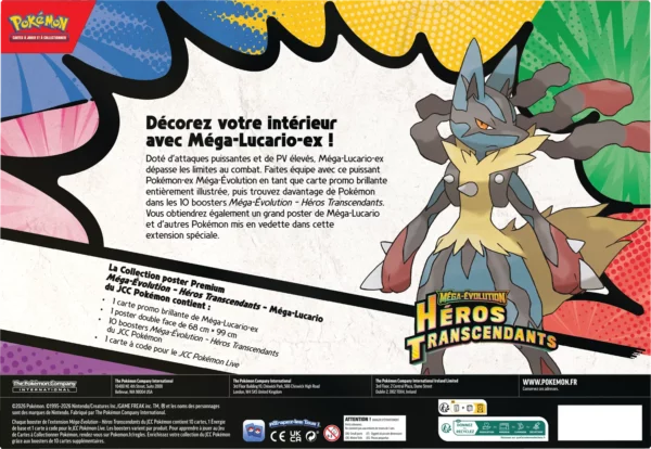 Pokémon Coffret Collection poster Premium Méga-Lucario ME02.5 FR