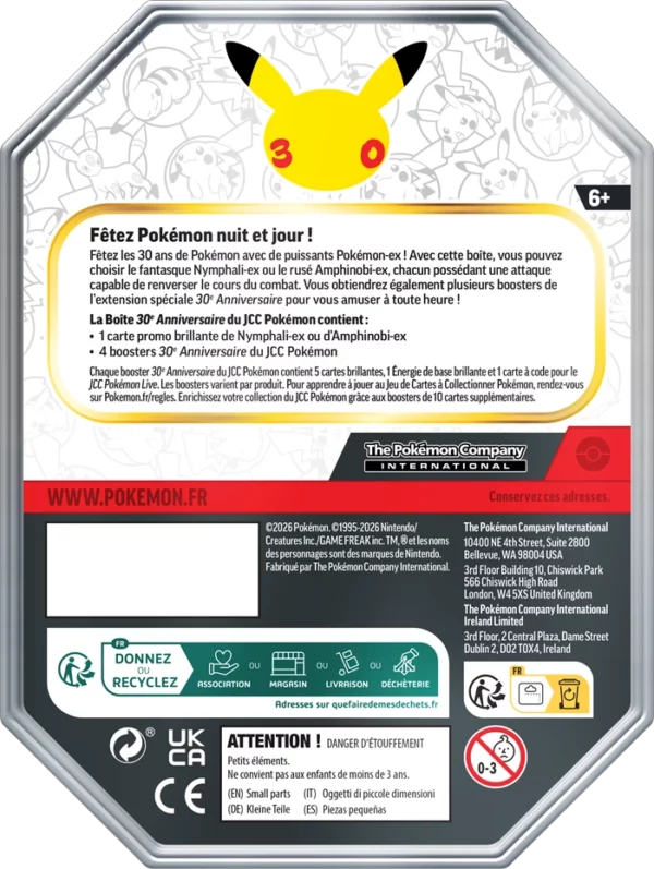 [PRECO] Pokémon Célébration 30 ans Tin Amphinobi EX FR